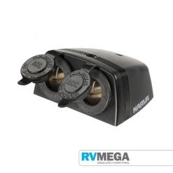 NARVA Heavy-Duty Twin Surface Mount 12v Accessory Sockets