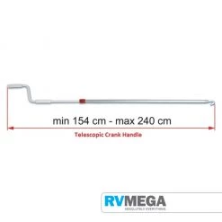 Fiamma Awning Telescopic Handle 154-240cm Awnings & Covers