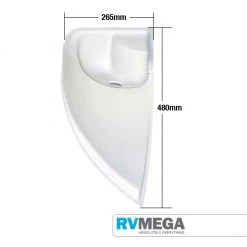 RV MEGA Mini Corner Basin Camec Acrylic Plumbing & Water