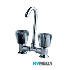 RV MEGA 2 Tap Mixer With Folding Spout