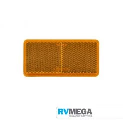 Narva Reflector Rectangle Amber 44 X 94mm - 2 Pce Electrical & Lighting