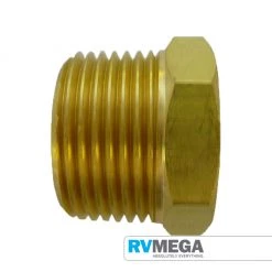 RV MEGA Gas Equipment Brass Plug 1/4 Inch BSP
