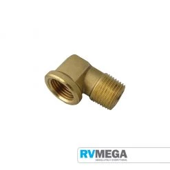 RV MEGA Brass Elbow 1/4" Female X 1/4" Male