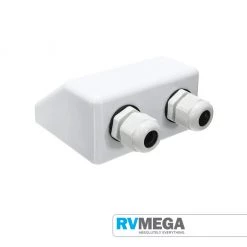 RV MEGA Solar Panels & Accessories ABS Solar Entry Plate With 2 Glands