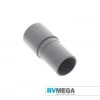 RV MEGA UK Push Fit Reducer For Waste Hose To 28mm Grey Pipe