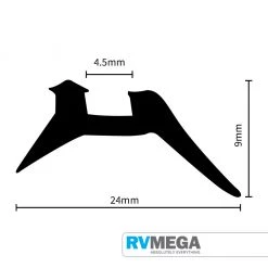 RV MEGA Windows, Stays, Blinds & Spare Parts A Rubber Window Seal