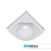 RV MEGA Corner Basin 14 X 14 Inch White