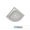 RV MEGA Corner Basin 11 X 11 Inch White Bedroom, Bathroom & Laundry