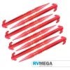 RV MEGA 10 Red Plastic Pegs Outdoor & Camping