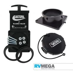 Valterra 3 Inch Dump Valve Complete Assembly With 3/4" Hose Fitt