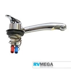 UK Caravan Parts Reich Twist 39mm 45 Degree R/H Mixer Chrome