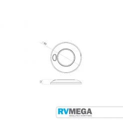 RV MEGA Interior Chrome Light 12 LED Cool White With Switch