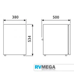 Dometic CRX 50 Lt Compressor Fridge/Freezer 12/24/240V