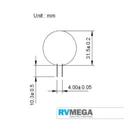 RV MEGA Electrical & Lighting G4 Lamp - 12 LED Cool White Side Pin