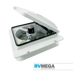 MAXXAIR Maxxfan Vent Plus Thermostat Power Lift, Rain Sensor & Remote 04