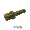 RV MEGA Brass 10mm Hosetail To 1/4 BSP Male Connector