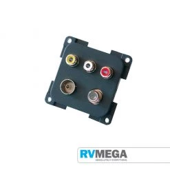 RV MEGA 12V 3 X RCA Sat & TV Connectors
