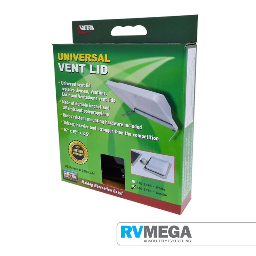 RV MEGA Roof & Wall Vents Valterra Universal Vent Lid - White Dome 6 RV MEGA Roof & Wall Vents Valterra Universal Vent Lid - White Dome