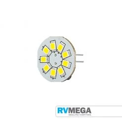 RV MEGA Electrical & Lighting G4 9 LED Warm White Rear Pin 8-30V