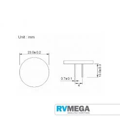 RV MEGA Electrical & Lighting G4 9 LED Warm White Rear Pin 8-30V