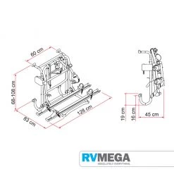 Fiamma Bike Rack Lift 77E Black - E Bike Bike Racks, E-Bikes And Accessories