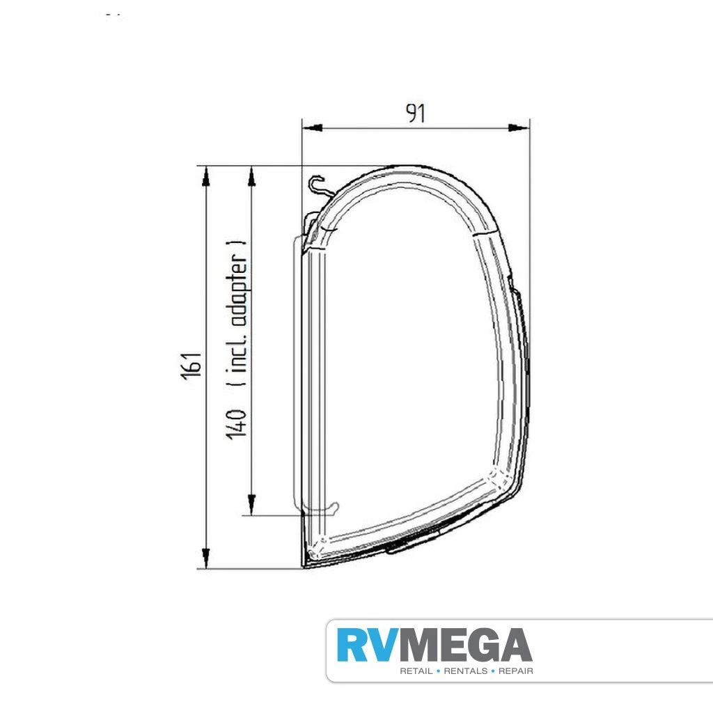 Thule 5200 Awning 4.0 Metre Wall Mounted - Sapphire Blue 9 Thule 5200 Awning 4.0 Metre Wall Mounted - Sapphire Blue