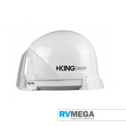 RV MEGA King Quest Fully Automatic Satellite Dish - White