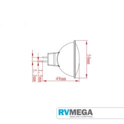 RV MEGA Electrical & Lighting MR16 15 LED Cool White - Halogen Replacement