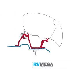 Fiamma F80s Roof MountiKit-Sprinter/Crafter June 2006-2016
