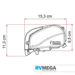 Fiamma Roof Awning F80 S 4.0 Metre Royal Grey Awnings & Covers