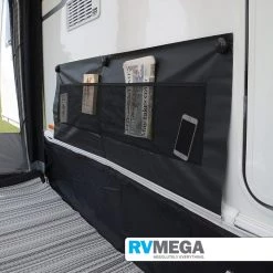 KAMPA Awnings & Covers Dometic Double Wheel Arch Cover Grey With Limpet System