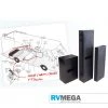 RV MEGA Plumbing & Water 86 Litre Water Tank 1400 X 375 X 210/165 (TT86)