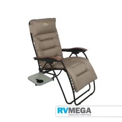 OZtrail Brampton Sun Lounger Chair With Side Table Outdoor & Camping
