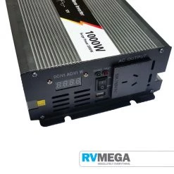 RV MEGA Inverter 1000W, Pure Sine Wave With On/Off Remote. (12vDC Input) Electrical & Lighting