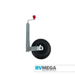 RV MEGA UK 48mm Jockey Wheel With Pneumatic Tyre (150 Kg) Movers & Jockey Wheels