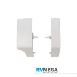 Thule Omnistor 5200 LH + RH Endcap Leadrail White Awnings & Covers