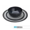 RV MEGA Cooking & Dining Granite Grey Melamine 12pcs Dinner Set