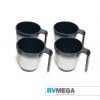 RV MEGA Cooking & Dining Granite Grey Melamine 4pcs Stacking Mug