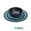RV MEGA Granite Aqua Melamine 12pcs Dinner Set Cooking & Dining