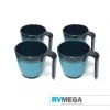 RV MEGA Granite Aqua Melamine 4pcs Stacking Mug