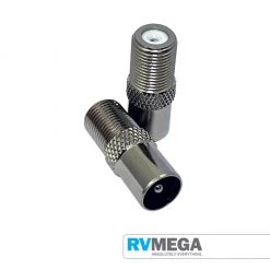 RV MEGA F Socket To Coax Plug Audio, Visual & Satellite