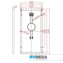 RV MEGA SHINGLED PERC MONO - 100W SOLAR PV PANEL