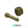 RV MEGA Brass Swivel 8mm X 1/4 Inch BSP