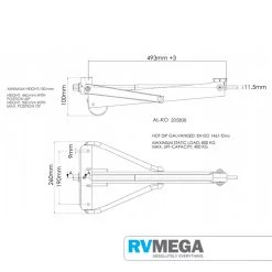 AL-KO ALKO Caravan Corner Steady UK - 505mm 800KG