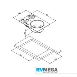 CAN 2 "Crystal" Combination Sink & Hob