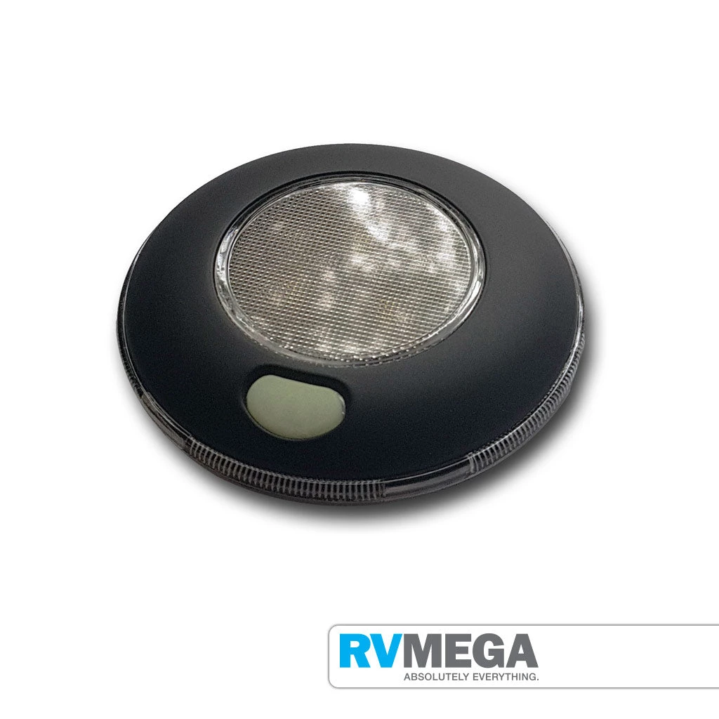 RV MEGA Round Interior Light With Switch Cool White Matte Black 3 RV MEGA Round Interior Light With Switch Cool White Matte Black