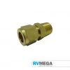 RV MEGA Brass 3/8" X 3/8" BSPT Male Connector Gas Equipment