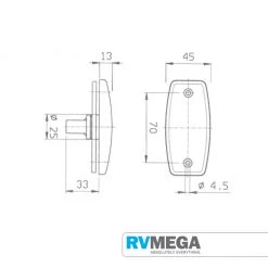 Jokon White Front Marker Light