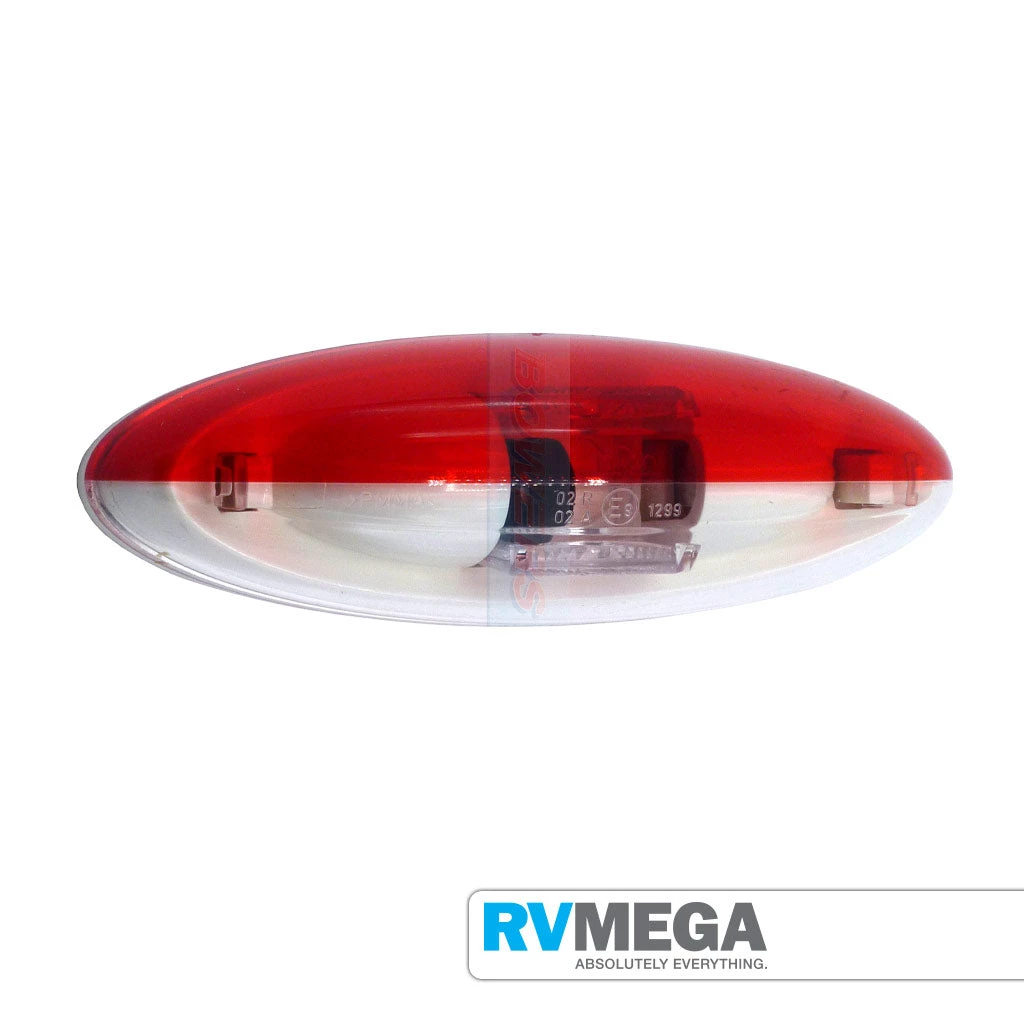 Jokon Red White Oval Side Marker Light 3 Jokon Red White Oval Side Marker Light