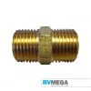 RV MEGA Gas Equipment Brass 1/2 BSP Hex Nipple